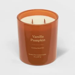 20oz Glass Woodwick Vanilla Pumpkin Candle - Threshold™ -Household Items Sale GUEST 000ffd03 bef2 4ee7 aed0 dd9505355641