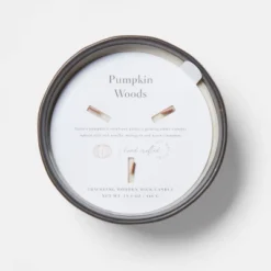 16oz Blackened Bowl Ceramic With Multi Woodwick And Dustcover Pumpkin Woods Candle Black - Threshold™ -Household Items Sale GUEST 03e9929e f920 4a95 ab68 41b0ac572b8d