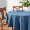 70" Cotton Round Tablecloth Blue - Threshold™