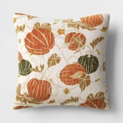 Printed Pumpkin Square Throw Pillow - Threshold™ -Household Items Sale GUEST 2139f9f9 2c16 4d71 80ef 43ec8e441829