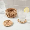 4pk Seagrass Coasters With Holder - Threshold™