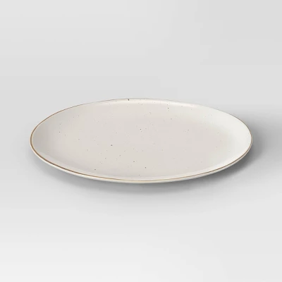 Medium Ceramic Serving Platter Ivory - Threshold™ 2 Medium Ceramic Serving Platter Ivory - Threshold™ - Image 2