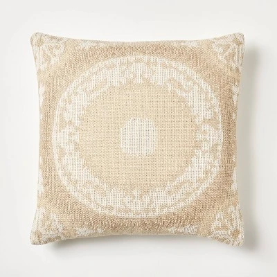 Woven Suzani Throw Pillow Gold - Threshold™ Designed With Studio McGee 5 Woven Suzani Throw Pillow Gold - Threshold™ Designed With Studio McGee - Image 5