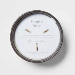 16oz Blackened Bowl Ceramic With Multi Woodwick And Dustcover Warm Cider + Cinnamon Candle Black - Threshold™ -Household Items Sale GUEST 39df4315 42cc 4604 ac4f f5b44bc84bef