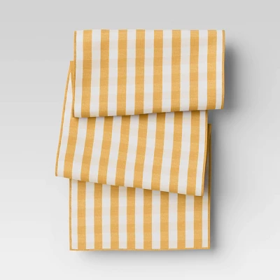 Cotton Gingham Check Table Runner Yellow - Threshold™ 5 Cotton Gingham Check Table Runner Yellow - Threshold™ - Image 5