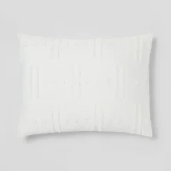 8pc Tufted Broken Stripe Comforter Bedding Set White - Threshold™ -Household Items Sale GUEST 42d4bc3b 6ba7 4bc5 a927 866f33fe3fc0