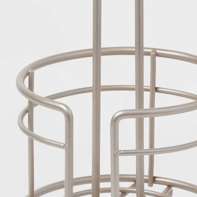 3 Roll Freestanding Toilet Tissue Holder Silver - Threshold™ 2 3 Roll Freestanding Toilet Tissue Holder Silver - Threshold™ - Image 2