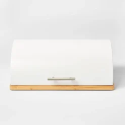 Metal Breadbox With Bamboo Base - Threshold™ -Household Items Sale GUEST 4a6236a7 f93a 4620 a3d0 4a0b5d98108b