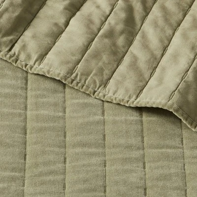 Channel Stitch Velvet Quilt - Threshold 3 Channel Stitch Velvet Quilt - Threshold - Image 3