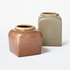 Modern Brown Ceramic Vase - Threshold™ Designed With Studio McGee -Household Items Sale GUEST 4ad3e7d3 8ceb 42ee 9afa fda5fa4b2548