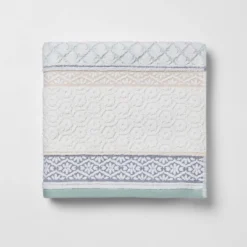 Pattern Filled Stripe Towel Blue - Threshold™ -Household Items Sale GUEST 50f19a60 e619 4f20 adcc 10d255eeb751