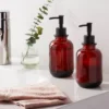 2pk Glass Soap Dispensers Amber - Threshold™