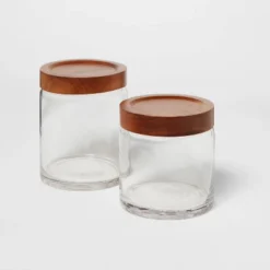 Canister Acacia/Glass Small - Threshold™ -Household Items Sale GUEST 58c27f48 3c9b 425d 8d59 d27b4bfbae37