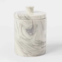 4pc Marbled Ceramic Bathroom Accessories Set Marble - Threshold™ -Household Items Sale GUEST 60f648dc ad54 4739 8ea6 1a99c439aff0