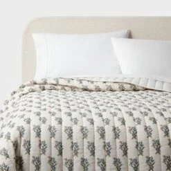 Voile Woodblock Printed Quilt Ivory - Threshold™ 5 Voile Woodblock Printed Quilt Ivory - Threshold™ -Household Items Sale GUEST 6c09ead2 dfb1 46be bf31 3922aa8b5dff