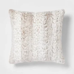 Snow Leopard Ombre Faux Fur Throw Pillow - Threshold™ -Household Items Sale GUEST 7459e396 bb51 4662 ac2b d3e1bd0a3278