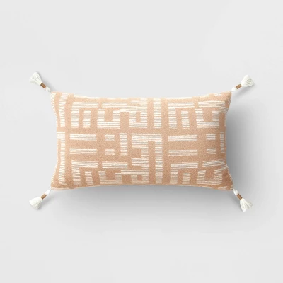 Oversized Modern Geometric Patterned Lumbar Throw Pillow - Threshold™ 6 Oversized Modern Geometric Patterned Lumbar Throw Pillow - Threshold™ - Image 6