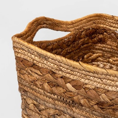 Multi Weave Banana Bark Folio Bin - Threshold™ 2 Multi Weave Banana Bark Folio Bin - Threshold™ - Image 2