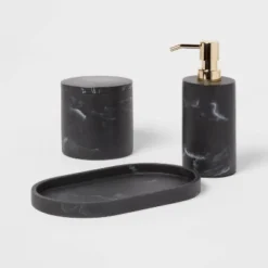 Marble Bath Canister Black - Threshold™ -Household Items Sale GUEST 7ca18d25 cfc7 40e3 becf 4b182909cdc2 2