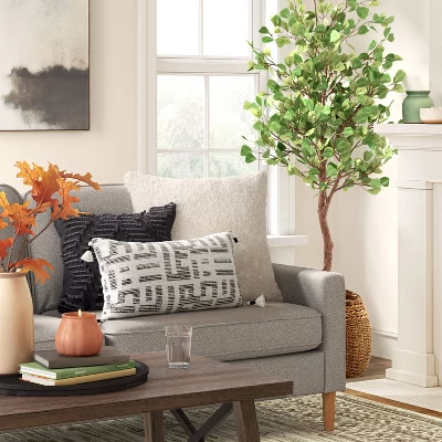 Oversized Modern Geometric Patterned Lumbar Throw Pillow - Threshold™ 1 Oversized Modern Geometric Patterned Lumbar Throw Pillow - Threshold™