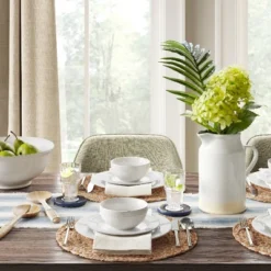 16pc Porcelain Beaded Rim Dinnerware Set White - Threshold™ 5 16pc Porcelain Beaded Rim Dinnerware Set White - Threshold™ -Household Items Sale GUEST 81517997 f58c 4b61 b851 e254615c0e6f