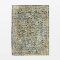 Ledges Digital Floral Print Distressed Persian Rug Green - Threshold™ Designed By Studio McGee -Household Items Sale GUEST 84a386af cea9 4c59 bb82 24750b5519b8