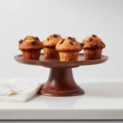 12" Wood Tall Cake Stand - Threshold™