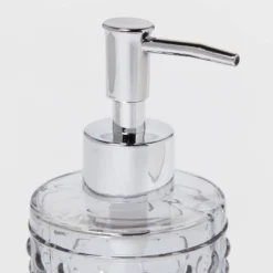 Hobnail Glass With Plastic Pump Soap/Lotion Dispenser Gray Tint - Threshold™ -Household Items Sale GUEST 8674220e b804 4e8f a76c 3cf63dc82653