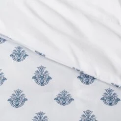 5pc Block Print With Border Comforter Bedding Set White/Blue - Threshold™ -Household Items Sale GUEST 87dd5d83 f936 452c b43a 910fde851cfd