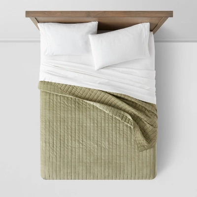 Channel Stitch Velvet Quilt - Threshold 2 Channel Stitch Velvet Quilt - Threshold - Image 2