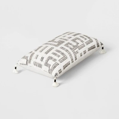 Oversized Modern Geometric Patterned Lumbar Throw Pillow - Threshold™ 2 Oversized Modern Geometric Patterned Lumbar Throw Pillow - Threshold™ - Image 2