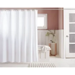 Woven Stripe Shower Curtain White - Threshold™ -Household Items Sale GUEST 8e5f5b48 767d 4a2f bc61 7892c802609e