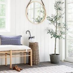 26" Wood Mirror With Pleather Strap Hanger - Threshold™ Designed With Studio McGee 10 26" Wood Mirror With Pleather Strap Hanger - Threshold™ Designed With Studio McGee -Household Items Sale GUEST 91dea4da 00ed 45d1 9f22 518a2a48f1fa