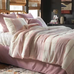8pc Stripe Boho Comforter Set Mauve - Threshold™ -Household Items Sale GUEST 9784fe1d c9bc 406e a73e d23bb5a4da95