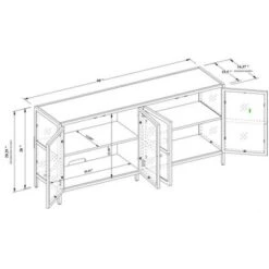 Crystal Cove Glass TV Stand For TVs Up To 59" - Threshold™ Designed With Studio McGee 11 Crystal Cove Glass TV Stand For TVs Up To 59" - Threshold™ Designed With Studio McGee -Household Items Sale GUEST a13f9ad9 19e7 45e4 939d 0ee33acc8103