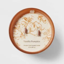 20oz Glass Woodwick Vanilla Pumpkin Candle - Threshold™ -Household Items Sale GUEST a5419cb6 c88b 4c21 a56b d71789983174