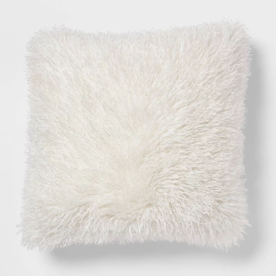 Euro Faux Mongolian Fur Decorative Throw Pillow - Threshold™ 7 Euro Faux Mongolian Fur Decorative Throw Pillow - Threshold™ - Image 7