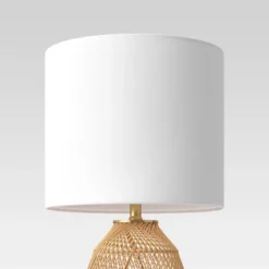 Rattan Diagonal Weave Table Lamp Tan - Opalhouse™ -Household Items Sale GUEST ae342a7a 8123 45d0 8e48 8c18d622381b