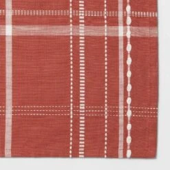 60"x104" Tablecloth Rust Plaid - Threshold™ -Household Items Sale GUEST ae477a60 53ba 4af2 92fd 3d1a813520ca