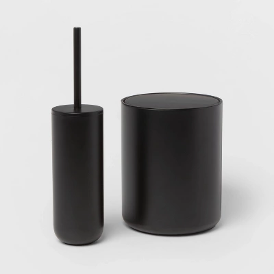 Metal Waste Can Black - Threshold™ 3 Metal Waste Can Black - Threshold™ - Image 3