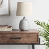 Assembled Ceramic Table Lamp Gray - Threshold™