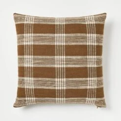 Woven Plaid Square Throw Pillow With Zipper Pull - Threshold™ Designed With Studio McGee -Household Items Sale GUEST bdcb3ad6 b29d 498b a4db ec52e4deac8b