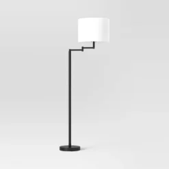 Metal Column Swing Arm Floor Lamp Black - Threshold™ -Household Items Sale GUEST c21ce950 97a7 429f 923d d0cc29f2e74d