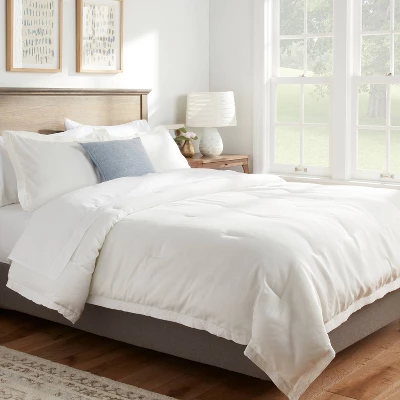 Family-Friendly Comforter & Sham Set Chambray - Threshold™ 1 Family-Friendly Comforter & Sham Set Chambray - Threshold™