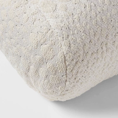 8"x22" Luxe Jacquard Cheetah Round Decorative Pillow Ivory - Threshold™ 3 8"x22" Luxe Jacquard Cheetah Round Decorative Pillow Ivory - Threshold™ - Image 3