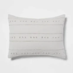 4pc Clipped Stripe Poms Comforter Bedding Set - Threshold™ -Household Items Sale GUEST c513e7a2 e419 413e 9246 e63bf81df859