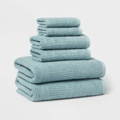 6pc Modern Bath Towels And Washcloths Set - Threshold™ -Household Items Sale GUEST c6773a33 a6b5 419c ada6 4a4c27ffd52b
