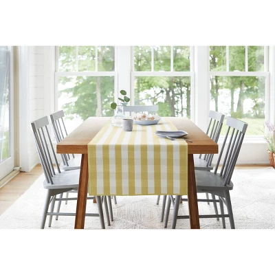 Cotton Gingham Check Table Runner Yellow - Threshold™ 4 Cotton Gingham Check Table Runner Yellow - Threshold™ - Image 4