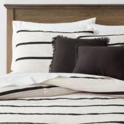 5pc Modern Stripe Comforter Set Off-White - Threshold™ -Household Items Sale GUEST d81faf94 ee3f 4080 891b 0b22eac915d6