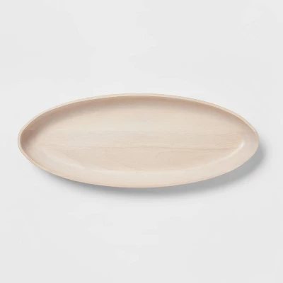 25oz Rubberwood White Washed Dough Bowl - Threshold™ 2 25oz Rubberwood White Washed Dough Bowl - Threshold™ - Image 2